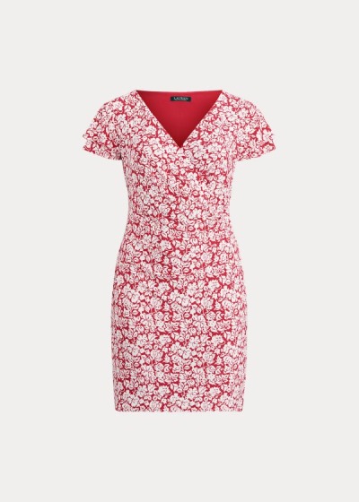 Women's Ralph Lauren Floral Flutter-Sleeve Dresses | 150239IQG